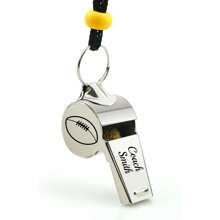 1 件个性化口哨项链礼物教练口哨定制足球篮球棒球曲棍球足球学校，多功能，装饰性，可重复使用，精致，时尚，高品质，色彩鲜艳，现代，定制，个性化，独特，家居清新，温馨氛围，家居生活，定制工艺品 - 彩色 - 查看 12