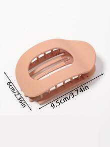 3 件装多功能多色椭圆形发夹，坚固、浓密和稀疏头发友好型优雅发饰，实用又时尚的 ABS 塑料休闲发夹 - 多色 - 查看 9