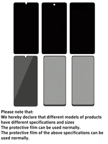 3 stuks 9H Full Coverage Privacy Anti-Clip Gehard Glas Screenprotector, Compatibel met de Galaxy S25 Ultra, 16/15/14/13/12/11 Pro Max Plus, Honor, Redmi en meer modellen. Valbestendig, niet-breekbaar, anti-spion gehard glas, geen bubbels, eenvoudig aan te brengen, stevig en duurzaam, ondersteunt geen vingerafdrukherkenning. Cadeau voor verjaardagen, familie, vrienden, telefoonscreenprotector en telefoonaccessoires.