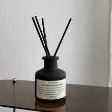 5pcs (1 Fragrance Oil Bottle + 4 Diffuser Rattan Reeds) Flameless Home Fragrance Set, Long-Lasting Scent, Suitable For Bedroom, Bathroom, Living Room, Aromatherapy, Room Freshener, Diffuser, Gift, Home Decor