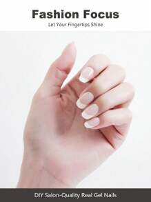 JKNART 20 piezas Pegatinas de gel de uñas semi-curado, Pegatinas de arte de uñas de gel UV, Pegatinas de uñas semi-curado, Pegatinas de gel de uñas suaves de segunda generación semi-curado que requieren curado bajo luz, Pegatinas de gel de uñas semi-curado