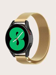 1pc Solid Stainless Steel Quick Release Magnetic Mesh Milanese Loop Smartwatch Band, Compatible With 40mm/42mm/43mm/44mm/45mm/46mm/47mm Galaxy Watch 7/6/5/4