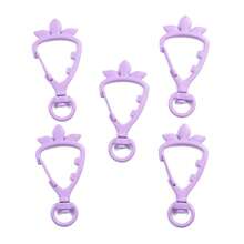 8pcs Multi-Color Enameled Carrot Shaped Connectors, Keychain, Bag, Doll, Jewelry DIY Accessories