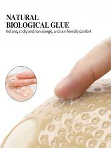 1pair Invisible Stick-On Lift Bra, Strapless Strappy Push Up Self-Adhesive Bra, Women's Lingerie Accessories Sticky Bra,Strapless Sticky Bra Open Back Bra Invisible Bra Silicone Nipple Cover Boob Pads Women's Push Up Bra - Multicolor - View 7