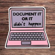 1PC Document It Or It Didn't Happen Sticker, Nhãn dán máy tính xách tay y tá vui nhộn, Nhãn dán tài liệu y tế, Nhãn dán động lực điều dưỡng, Nhãn dán vinyl truyền cảm hứng cho công việc, Quà tặng cho chuyên gia chăm sóc sức khỏe, Nhãn dán máy tính xách tay và chai nước, Quà tặng tri ân y tá vui nhộn, Quà tặng hoàn hảo cho y tá và chuyên gia y tế - Nhiều màu - Xem 12