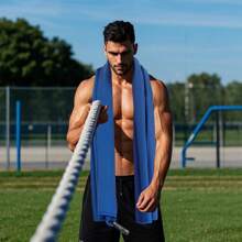 1 pezzo Asciugamano da viaggio e sport in microfibra, compatto, leggero, altamente assorbente, adatto per escursioni, yoga, allenamento, backpacking, palestra