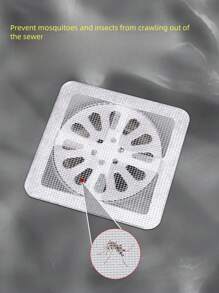 80/50/30/10/3件套排水过滤盖，用于毛发收集，防虫硅胶过滤器，适用于家庭浴室、厨房、浴缸、水槽，防止蟑螂和异味，淋浴和浴缸毛发收集器 - 无痛、易于安装，排水过滤贴纸，淋浴厨房用品，厨房配件，厨房工具