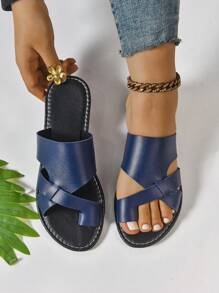 Women's Handmade Soft And Comfy Fashion Slip-On Sandals, Soft Sole Non-Slip Wear-Resistant Open Toe House Slippers