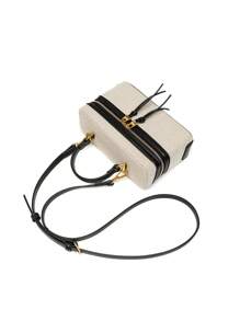 2024 Spring New Arrival Women Handbag Black Structured Shoulder Crossbody Bag - Black and White - View 8