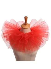 1 件黑色网状荷叶边可拆卸吸血鬼项圈，文艺复兴时期服装配饰 - 彩色 - 查看 15