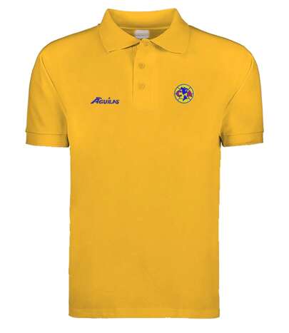 PLAYERA AMERICA AGUILAS  BORDADA CUELLO POLO