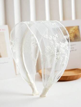 1 st spetsbroderat blommigt pannband, minimalistiskt och praktiskt multifunktionellt, hårband, hårbåge pannband håraccessoarer