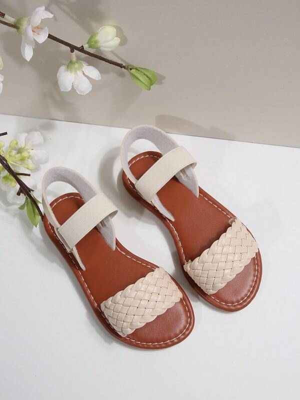 Nuovi sandali piatti con fiocco, stringati, colore nero, adatti per ragazze adolescenti, per la spiaggia e i viaggi