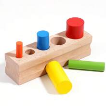 Wooden Multicolored Stick Beads, Training Color Identification, Hand-Eye Coordination, Learning Interest, Cultivating Counting Cognition, Educational Toy
