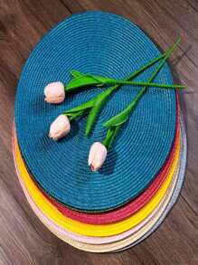 6 Piece Placemat 38cm Table Setting Kitchen Decoration - 粉色 - 查看 3