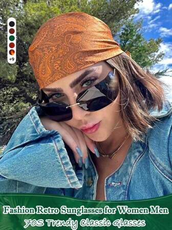 Gafas de moda Y2K, gafas rectangulares vintage sin montura, gafas de moda deportivas con lentes rosas, accesorios de moda para mujer