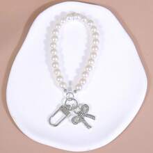 Cadenas cortas de imitación de perlas de vidrio DIY, partes de cadena para bolsos, estuches de teléfono, llaveros, colgantes, accesorios para mujeres, regalos para la madre, la familia, los amigos, cumpleaños, teléfonos de fiestas, cadenas de teléfono - Multicolor - Ver 4