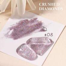 MIANEL 12毫升/瓶 2025秋季美甲凝胶套装，8-12色迷你套装，闪光凝胶指甲油，流行闪亮彩色亮片，凝胶美甲，适合沙龙和家庭DIY美甲，迪斯科钻石凝胶，非常适合女性和女孩在派对和节日中使用 - 查看 10