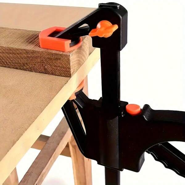 1pc/2pcs 4 Inch Woodwork Clamp DIY Woodworking Work Bar F Clamp Tools Wood Working F Clamp Clip Quick Ratchet Clip Heavy Duty Woodworking Bar Clamps Kit DIY Carpentry Hand Tool Gadget