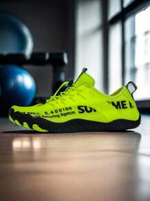 L.S.W.P 男女通用透气水鞋 - 速干、防滑五指水上运动鞋，适合室内健身、举重、瑜伽和户外活动，如海滩、游泳、冲浪和徒步旅行 - 耐用橡胶鞋底、系带闭合、四季皆宜、沙滩鞋 - 綠色 - 查看 3