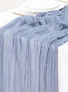 1 pieza Mantel de mesa tipo rústico de gasa, estilo bohemio, adecuado para decoración de bautizo de bebé, fiestas de cumpleaños, diversas festividades, bodas, manteles de mesa para fiestas, decoraciones familiares y regalos de baby shower - Multicolor - Ver 30