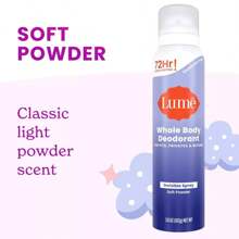 Lume Whole Body Women's Aluminum Free Invisible Spray Deodorant - Soft Powder Scent - 3.6oz - 1 - Xem 10