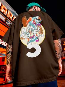 FLUXOGEEK Camisa Camiseta Oversized Streetwear  One Piece Luffy Gear 5 Despertar Ataque Especial Expansão Velocidade Transformação Série REF 7167 FLUXOGEEK