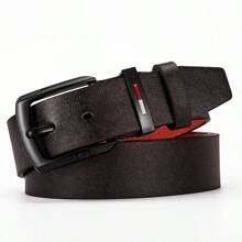 1 条高品质男士皮带，字母扣，复古时尚风格，适合休闲牛仔裤、工作裤、运动