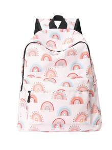 1pc Big Kids Girls Fashion Casual Purple Butterfly Print Backpack Primary School Middle School Students Large Capacity Multi-Layer Schoolbag Highly Attractive Adjustable Shoulder Strap Girls Backpack Can Hold A4 Paper Books Laptop Suitable For Daily Campus Travel Holiday Gift