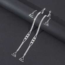 1 Pair Women Adjustable Replaceable Undergarment Shoulder Straps Accessories, Rhinestone Slip Proof Strap, For Rave