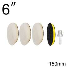 4/5/6inch 5pcs Car Detailing Self-Adhesive Polishing Pads, Polishing Kit Polishing Pad Car Wax Pad Wool Buffing Wheels, Suitable For Car Body Detailing Polishing Car Wash Tools