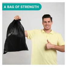 1.9 MIL Ultra-Thick Heavy-Duty 30-Gallon Plastic Garbage Bags, 100 Pieces, 31.5in X 35.5in - Perfect For Courtyard Leaves, Hotels, Shopping Malls, Supermarkets, Gardens, Streets & Home Use 100PCS-30 - 彩色 - 查看 4
