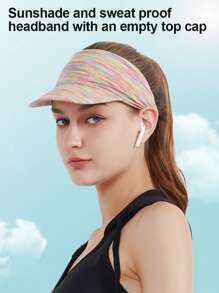 GOLOVEJOY 1 件透气运动针织开顶棒球帽，女士防晒帽，适合网球、徒步旅行、骑自行车、跑步 - 彩色 - 查看 5