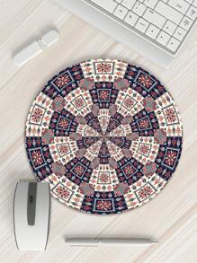 Geometrische ronde muismat - 8 stijlen om uit te kiezen, formaat 20 cm * 20 cm, antislipontwerp aan de onderkant, de muis is glad op de muismat, geschikt voor verschillende kantoorscènes