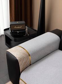 1pc European Style Sofa Cover, Luxurious & Minimalist Design, Anti-Slip, Anti-Dust, Anti-Scratch, Decorative For Bedroom, Living Room, Office, Suitable For All Seasons - Light Grey - View 6