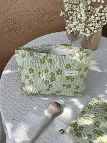 Ditsy Floral 大容量化妆包、便携式收纳袋、大开口洗漱包，可装口红、护肤品、化妆必需品 - 彩色 - 查看 13