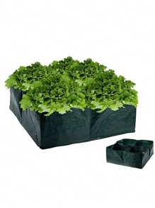 1/2pcs 4-Grid Raised Garden Bed, Fabric Planting Bags For Vegetables/Flowers, Gardening Grow Bags Suitable For Potatoes/Tomatoes/Flowering Plants