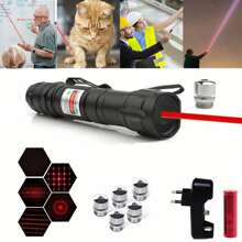 Red Laser Pointer High Power, Red Laser Pointer Indicator Light, Long Range Pointer For Hiking, USB Charge