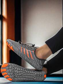 L.S.W.P Men's Casual Lightweight Quick-Drying Water Shoes, Breathable Non-Slip Barefoot Shoes, Suitable For Outdoor Beach Surfing Water Sports And Indoor Fitness, Weightlifting, Yoga, Unisex All Season - Grey - View 7