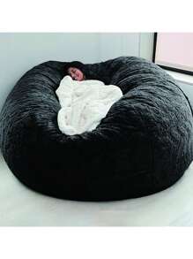1 pezzo Poltrona in tessuto stile minimalista americano, poltrona a sacco in flanella sciolta, sedia tatami casual (solo coperta, senza imbottitura), divano leggero e pieghevole per il soggiorno, mobili per piccoli spazi, design casuale