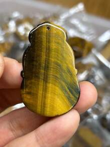 1pic Natural Tiger Eye Calabash Crystal Pendant,Birthday Gifts, New Year's Gifts, Christmas Gifts, Valentine's Day Gifts
