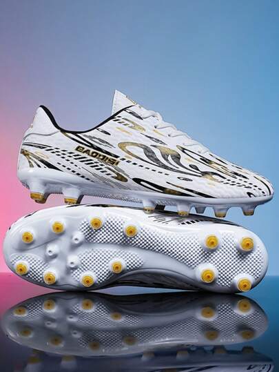 Zapatos de fútbol para adolescentes, nuevos zapatos de fútbol ligeros, antideslizantes, con tacos largos, de moda, para entrenamiento de fútbol, para niños y niñas