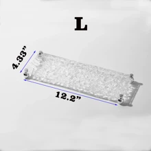 1Set/1pc Stone Pattern Clear Acrylic Tray Bathroom Vanity Trays With Stand, Cosmetic Table Jewelry Skin Care Cosmetics Tray, Napkin Tray, Clear Color Tray For Perfume, Aromatherapy, Shower Gel, Skin Care Products, Cosmetics Back To School