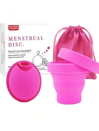 1/3 stuks/set van ultradunne herbruikbare menstruatieschijven, menstruatiecups, wegwerpbare menstruatiecups, plat ontwerp, menstruatieschijven, menstruatiecupringen, menstruatieproducten