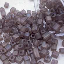 Set de 120 piezas de cuentas de vidrio en forma de cubo cuadrado, forma de bloque helado apta para hacer anillos, pulseras, regalos para amigos, y complementos diarios de joyería