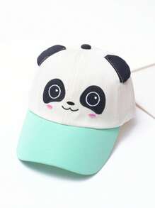 1pc Baby/Toddler Cartoon Panda Baseball Cap, Sun Ion Children Hat, Spring/Summer - Panda - View 7