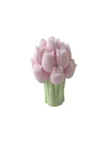 Molde de silicona con forma de flor de tulipán, para hacer velas florales, tartas de cera, decoración de aromaterapia de yeso, manualidades DIY