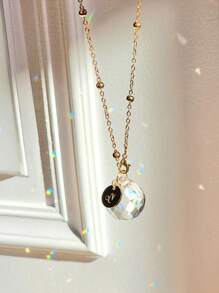 1pc 12 Zodiac Signs Crystal Hanging Sun Catcher, Gold Metal Chain Pendant Decoration, Car Sun Catcher For Window, Home, Office, Wedding Party, Garden Decoration Room Decors Wedding Decor Home Decors - Gold - View 5