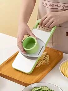 2 Sets/1 Set 7 In 1 304 Vegetable Chopper, Salad Potato Carrot Garlic Hand Protection Food Slicer, Kitchen Gadgets - Multicolor - View 11