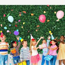 Giant 54" X 108" Green Leaf Printed Photo Backdrop, 3D Waterproof Leaf Background Photography Studio Props, Green Leaf Tablecloth For Bathroom, Party, Birthday Decor (3-Pack) - Green - View 5